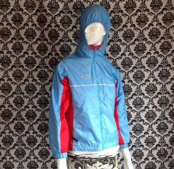 Columbia Children's Packable 10/12 Jacket Blue Red Hooded
