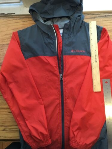 Columbia Kids Youth Boy Hooded Windbreaker Rain Jacket SZ M