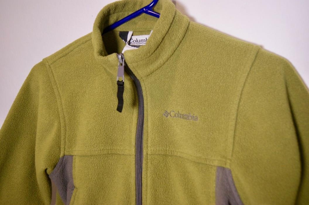 Kids Columbia Sportswear Fleece Light Jacket Youth size 4/5 Green