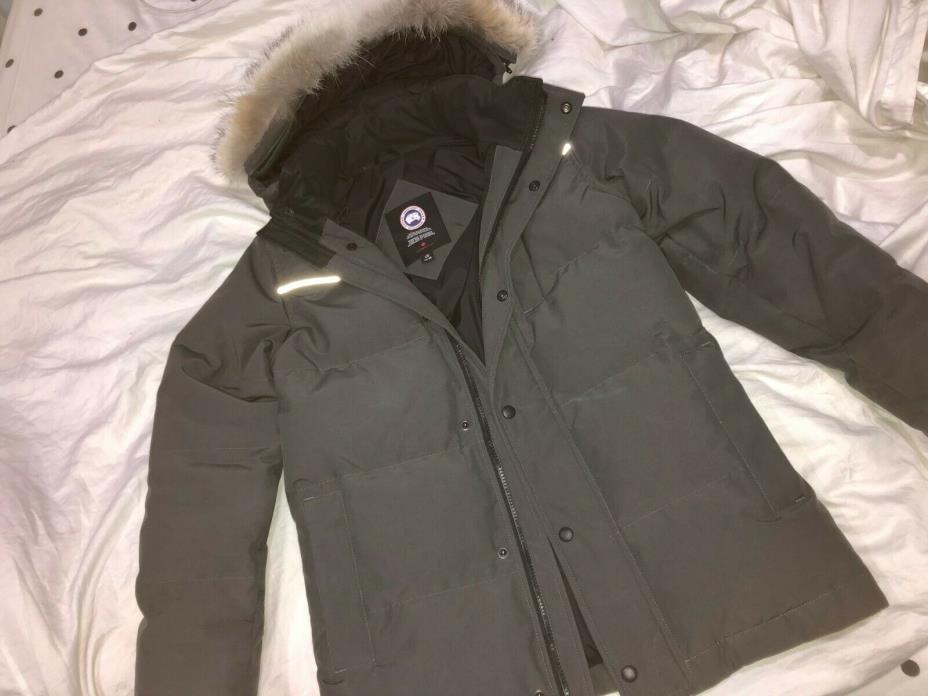 CANADA GOOSE Eakin Genuine Coyote Fur Trim Down Parka BOYS GIRLS KIDS