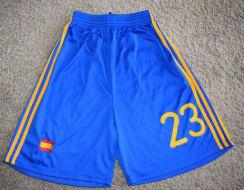 Adidas España Spain National Soccer Team Shorts Blue #23 SZ Youth Large