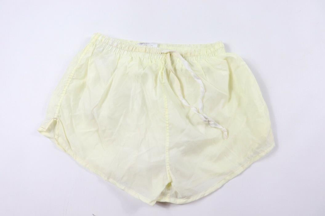 Vintage 90s New Bola Youth Large Lined Nylon Gym Running Soccer Shorts White