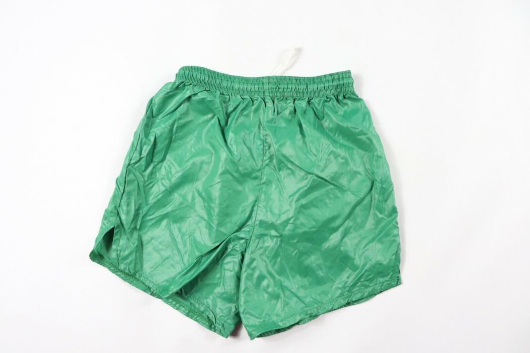 Vtg 90s New Score Youth Large Running Jogging Athletic Gym Soccer Shorts Green