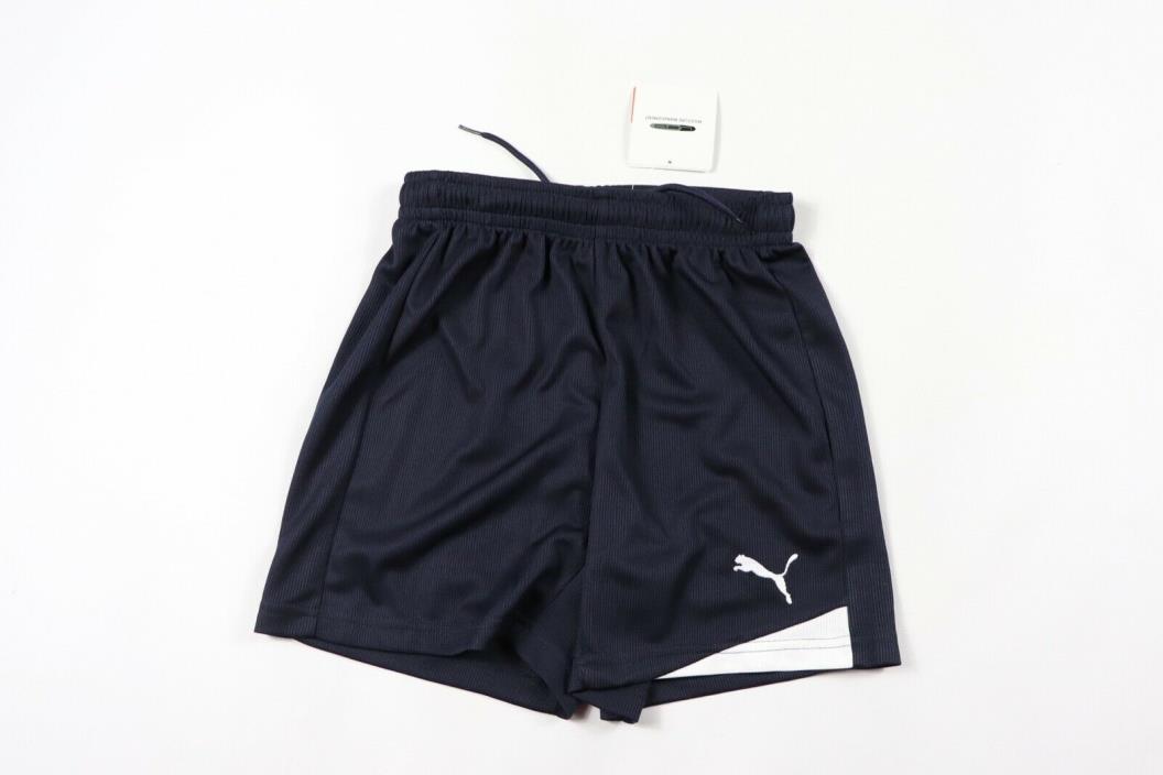 New Puma Youth Large Esito Athletic Polyester Running Gym Soccer Shorts Blue