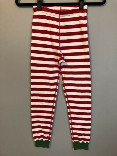 Hanna Andersson Red and White Striped Long John Pajama Bottoms PJ sz 140  US 10