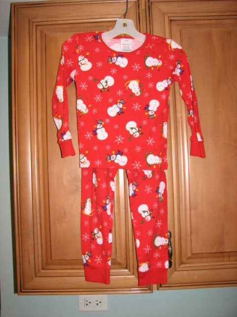 XL 8-10 Snowman Pajamas Cotton