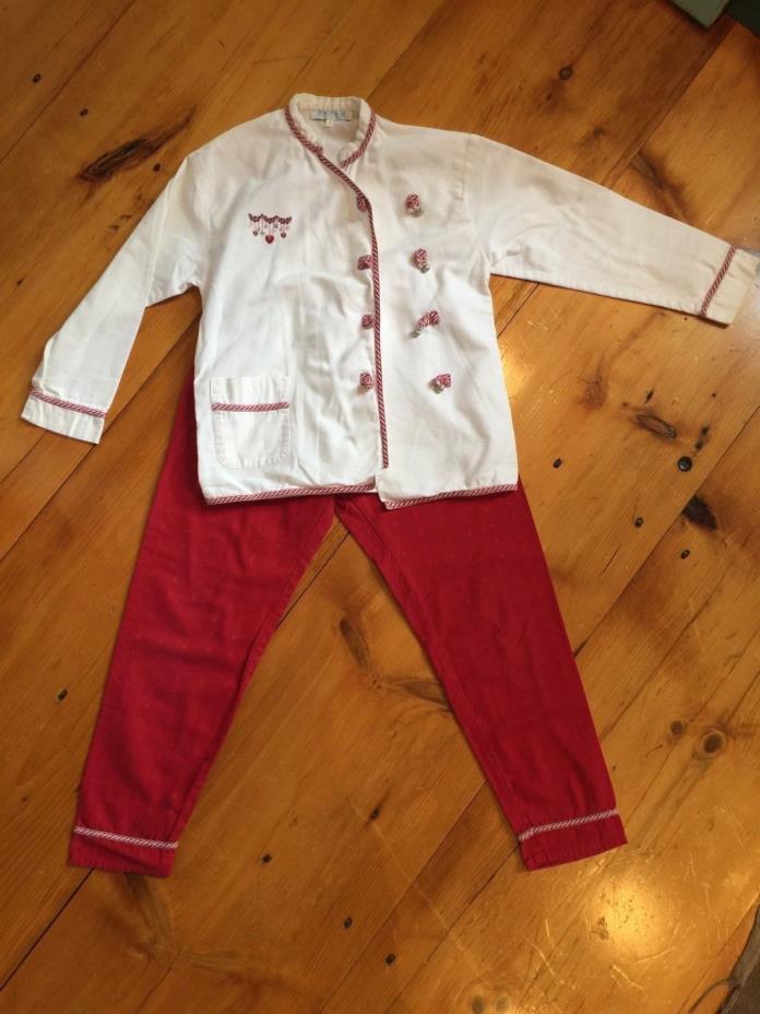Tartin et Chocolat Made in Paris Size 6 years Red and White Top and Pants