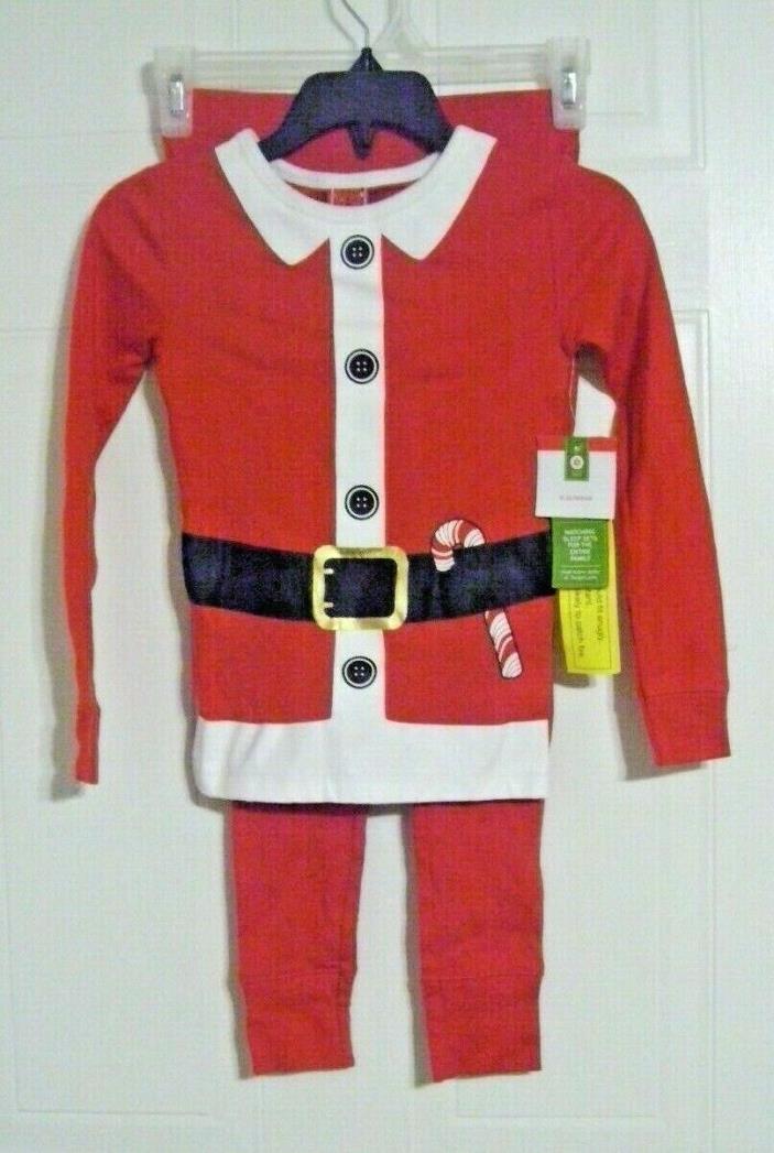 2-Piece Children's Santa Suit Sleep Set - Long Sleeve Top & Pants - Size: 6
