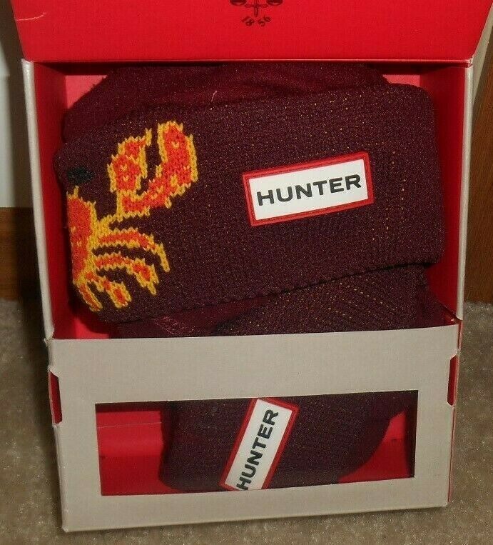 New Hunter Original Kids Boot Socks Crab Cuff Dulse Sz XL