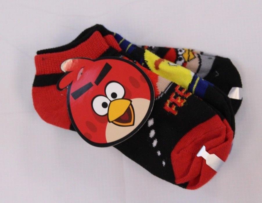 Rovio Kid's Angry Birds Unisex 5-Pair Low Rise Socks Multi-Color TW4 Small 4-6