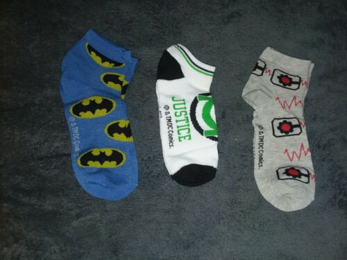 D.C. Comics Justice League Socks 3 Pairs Size Kids Lg