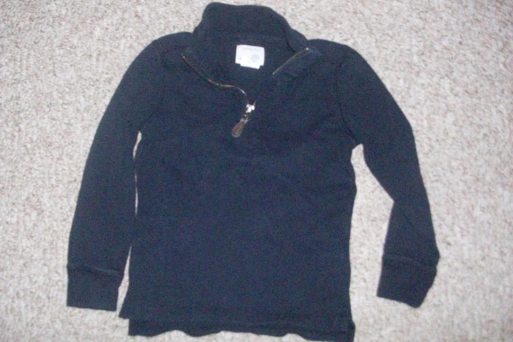 crew cuts j crew navy half zip 4/5 toddler 4 5 blue sweater guc