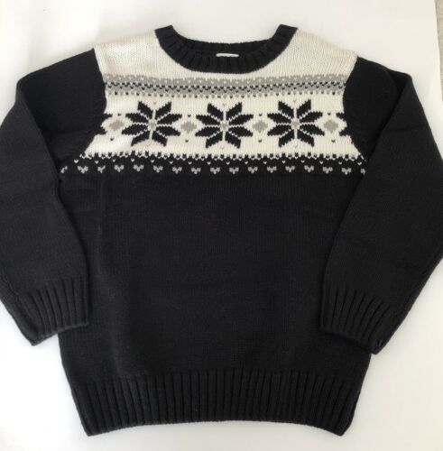 GYMBOREE Black Grey Snowflake Winter SWEATER NEW NWT XS 4 4T Gift