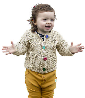 Baby Wool Irish Jacket Sweater