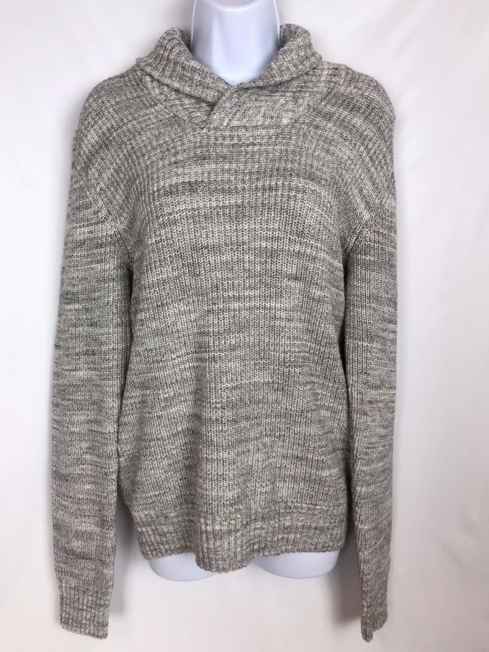 H&M Sweater Gray 100% Cotton Women's 14Y Cowl Neck Sweater