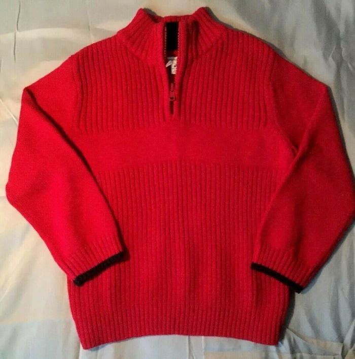 NWOT Greendog Red pullover Sweater  1/4 zip Boy's Size 4-4T   nice for gift