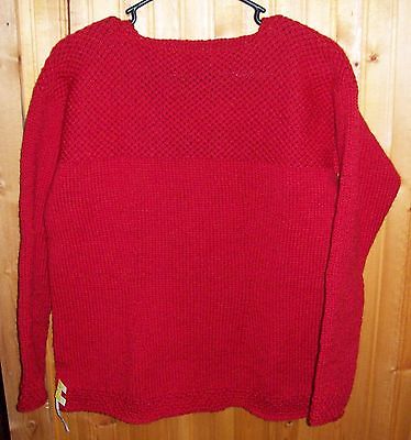 Hand Knit Boy's Red Sweater
