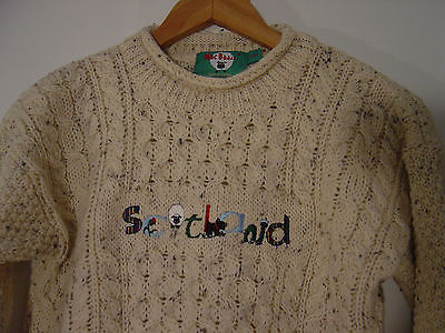 Mac Baaaa Sweater Kids Boys Girls Sz 7-8 Washable Wool Scottish Scotland New Tag