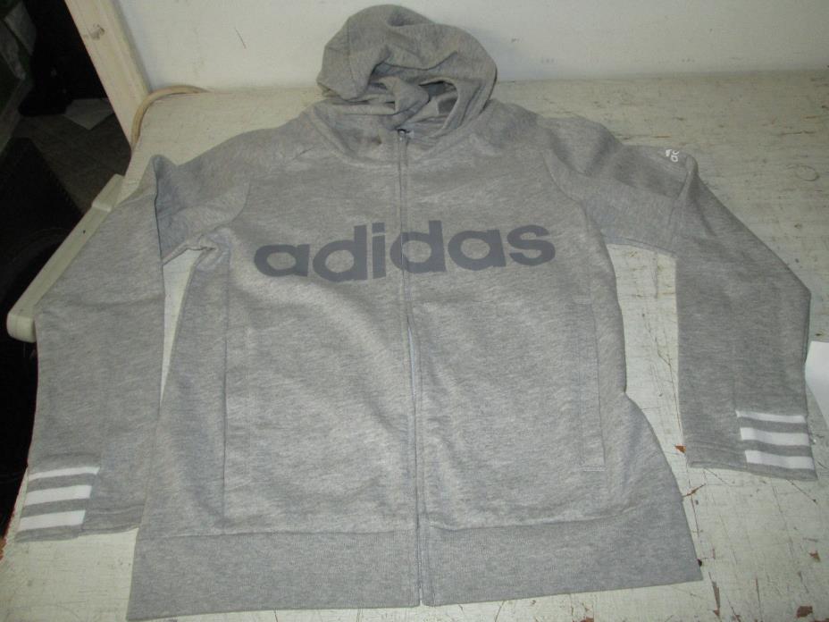 Youth Adidas Small 8 Zip Up Hoodie, New w/Tags