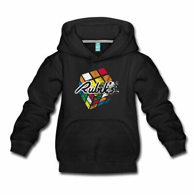 Rubik's Cube Distressed Cube Kids‘ Premium Hoodie by Spreadshirt™