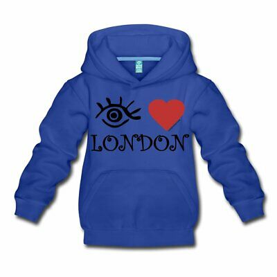 Eye Love London Kids‘ Premium Hoodie by Spreadshirt™