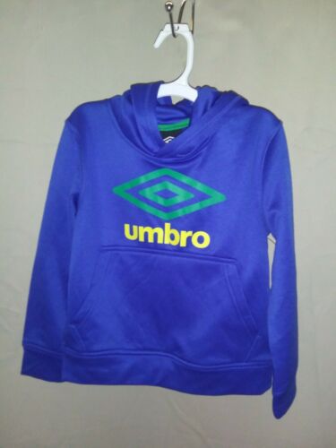 UMBRO Hoodie-Xsmall-4/5-NWOT-Blue w/green emblem-(D14)