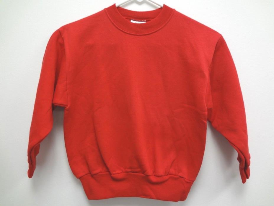 Hanes Comfort Blend Crewneck Long Sleeve RED Sweatshirt~Size YOUTH S (6-8)~NWOT