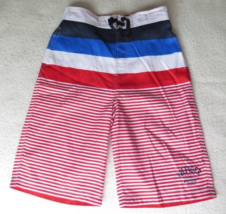 Tommy Hilfiger Boy's Stripe Boardshorts - Size L (16/18) - NWT - MSRP$39.50