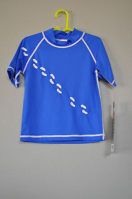 Sun Protection Zone SPF UPF Swimwear Blue Surf Swim Top Shirt sz S