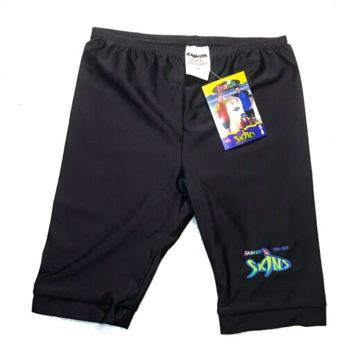 Radicool Skins Size 14 Rash Guard Swim Shorts Child Boy Swimwear Black SPF 100