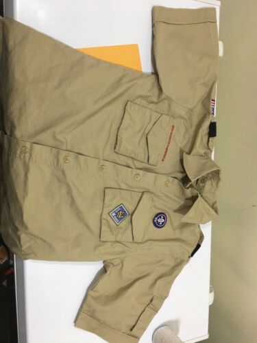 Boy Scout Youth Uniform Shirt L REI Pants Lot Set C959