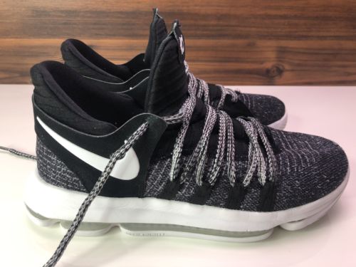 2017 Nike Zoom Kevin Durant 918365-001 Mens Shoes Black White Oreo Size 7Y