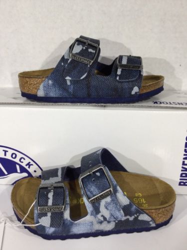BIRKENSTOCK Arizona Kids Size 8 EU26 Blue Camo Slides Sandals Shoes TB2-532
