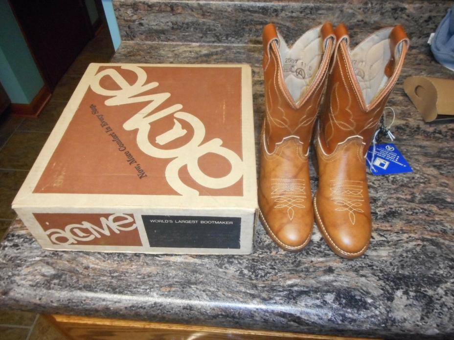 ACME childrens cowboy boots Sz 11 D , new w/ tags
