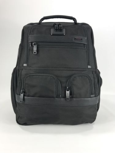 Tumi Alpha 2 Compact Laptop Business Brief Pack Backpack Black Ballistic 26173
