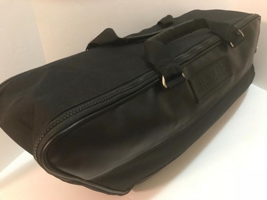 Harley-Davidson Embossed Leather Canvas Travel Bag Gym Duffel