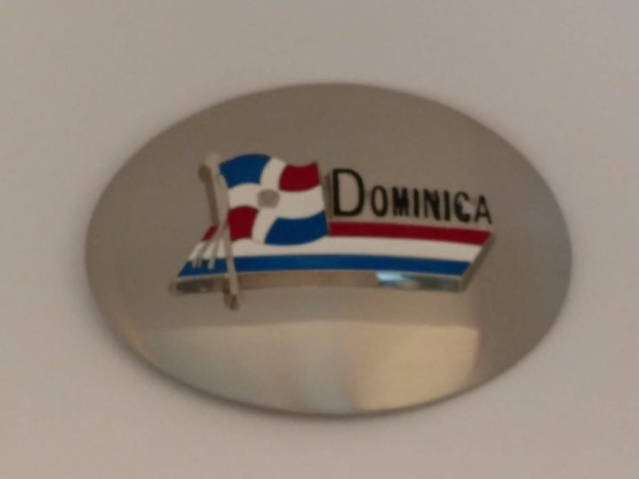 NWT Belt Buckle DOMINICA WEST INDIES LARGE 5