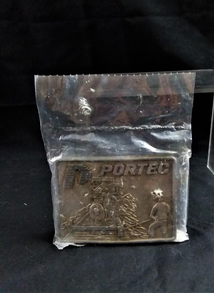 NEW PORTEC RAIL PRODUCTS BELT BUCKLE WITH FACTORY SEALED PACKAGING