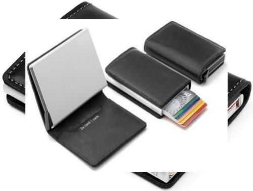 Secrid Slim Wallet Leather Rfid Safe Card Case Black