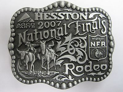 National Finals Rodeo Hesston 2007 Youth (Small) NFR Cowboy Buckle New Wrangler