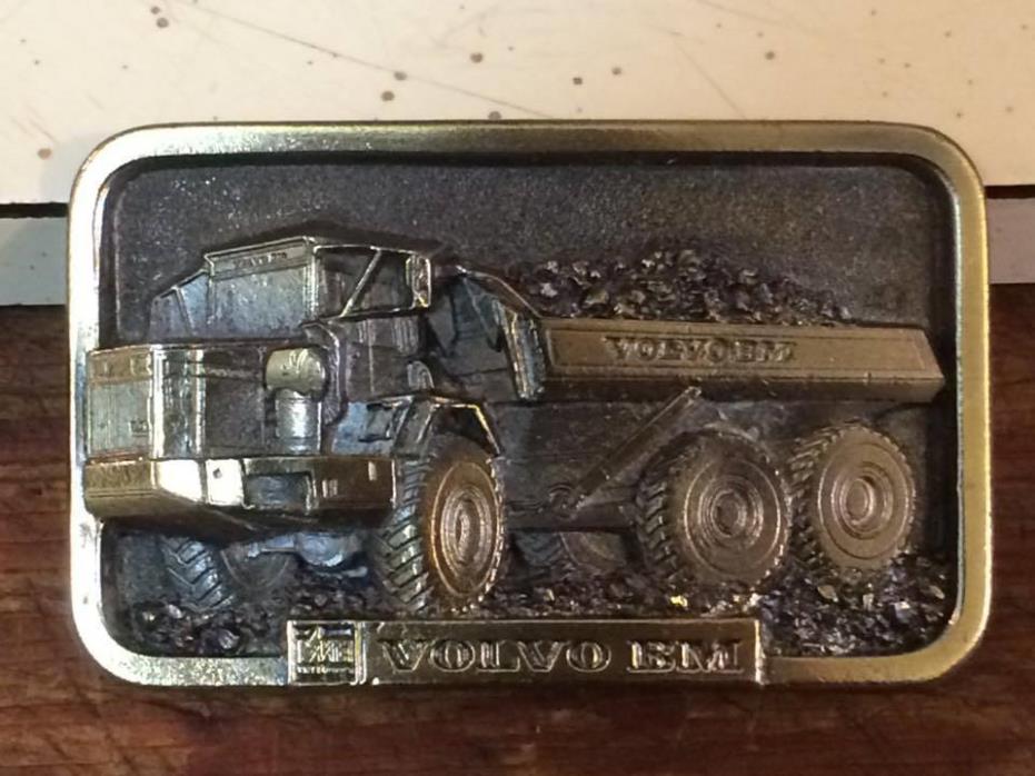 Volvo BM Tractor belt buckle made in the USA