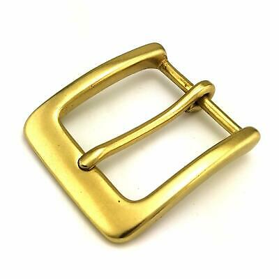 Heavy Duty Solid Brass Single Prong Square Belt Buckle 38mm 1.5