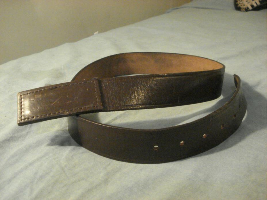 NOS Western Hand Tool Leather Belt w/ Conchos, Sz 32, USA Made!