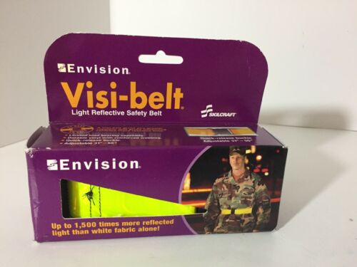 Envision Visi-belt Light Reflective Safety Belt Fluorescent Lime Yellow