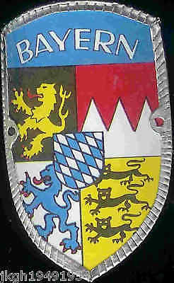 Bavaria Bayern new shield mount hiking medallion stocknagel badge G9996