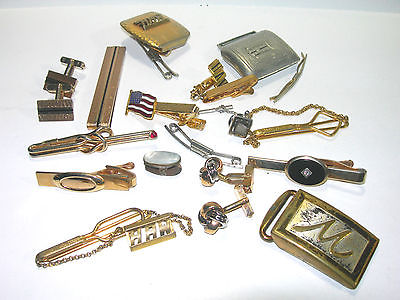 MENS ESTATE VINTAGE JEWELRY MIXED LOTS SOME PARTS ETC 5