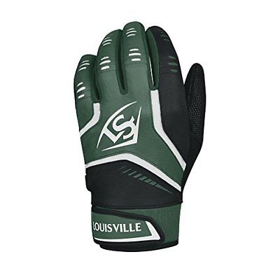 Louisville Slugger Omaha Adult Batting Gloves - Medium Dark Green