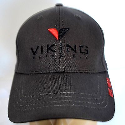 Viking Materials Hat LOGO Steel Gray BASEBALL GOLF FISHING DRIVING HAT Ball LID