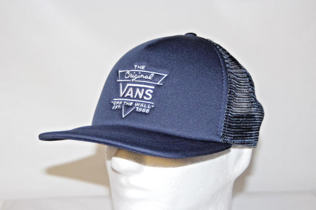 VANS Classic Allendale Foam Mesh Trucker Snapback Hat in Navy OSFA