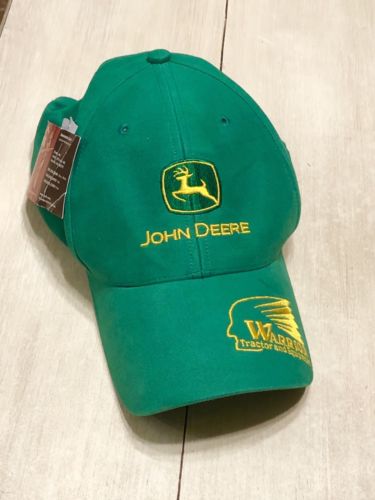 Vintage John Deere Dealer Hat  Warrior Tractor Snapback Adjustable Deadstock New
